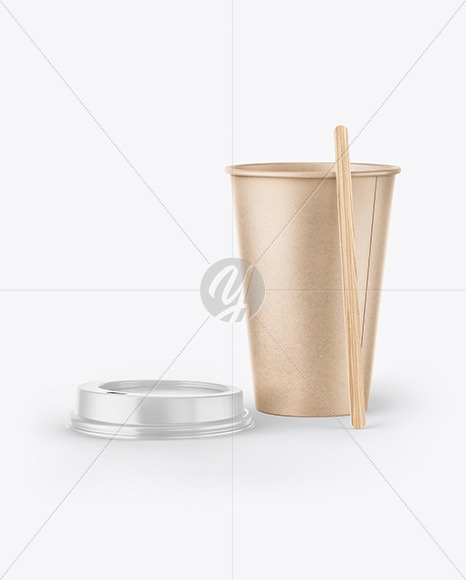 Kraft Coffee Cup Mockup