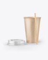 Kraft Coffee Cup Mockup