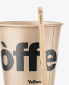 Kraft Coffee Cup Mockup