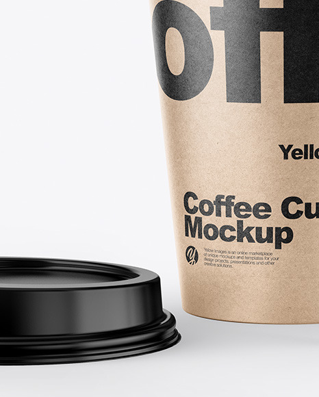 Kraft Coffee Cup Mockup