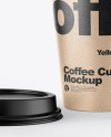 Kraft Coffee Cup Mockup