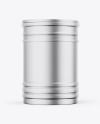 Matte Metallic Can Mockup