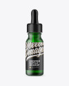 15ml Frosted Green Glass Dropper Bottle