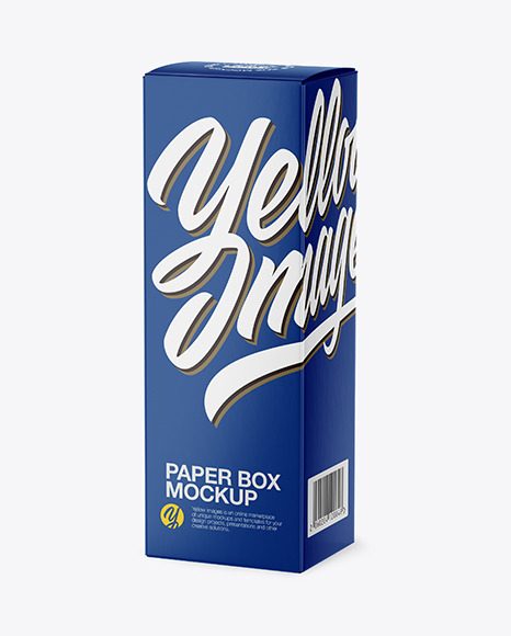 Glossy Paper Box Mockup