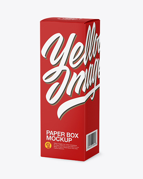 Matte Paper Box Mockup