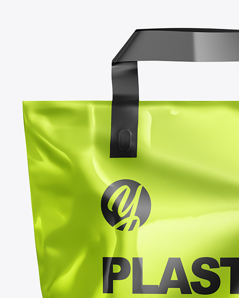 Metallic Carrier Bag Mockup