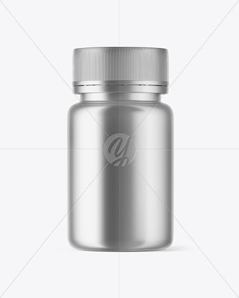 Metallized Plastic Bottle Mockup