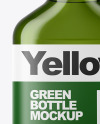 Green Glass Bottle Mockup