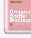 Frosted Glass Dropper Bottle Mockup