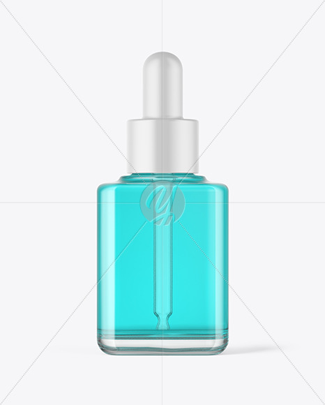 Clear Glass Dropper Bottle Mockup