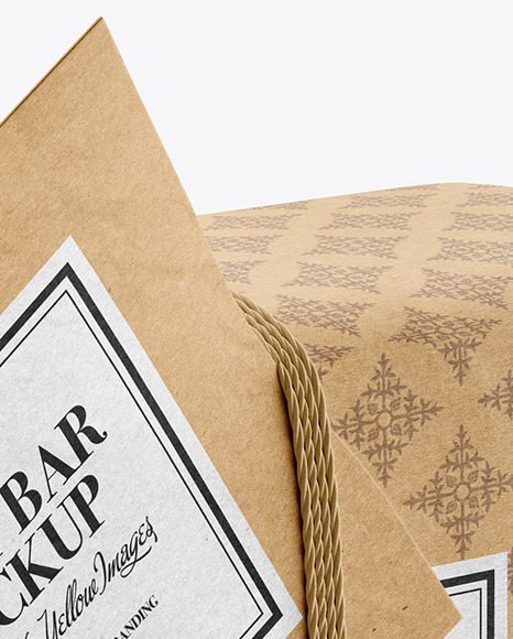 Kraft Soap Bar Package Mockup