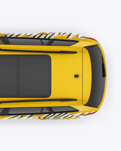 SUV Crossover Car Mockup - Top View