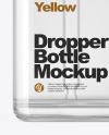 Clear Glass Dropper Bottle Mockup