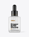 Frosted Glass Dropper Bottle Mockup