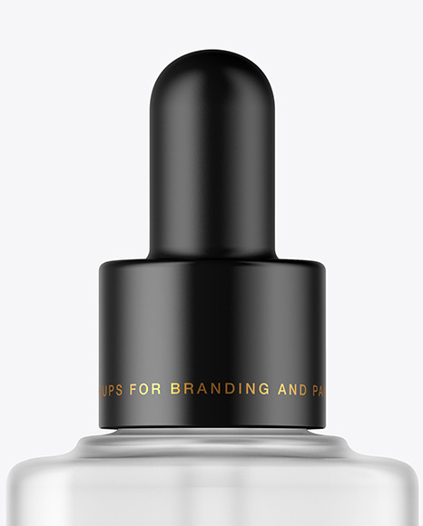 Frosted Glass Dropper Bottle Mockup Frosted Glass Dropper Bottle Mockup