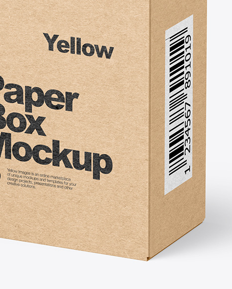 Kraft Paper Box Mockup