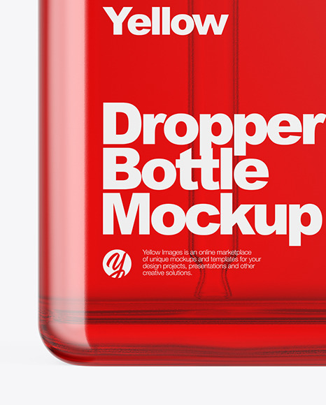 Glass Dropper Bottle Mockup