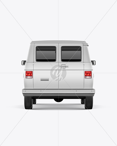 Van Mockup - Back View