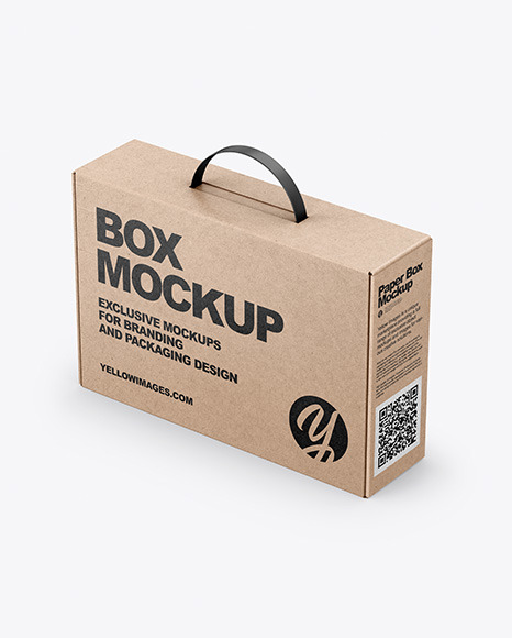 Kraft Box Mockup - Carton box