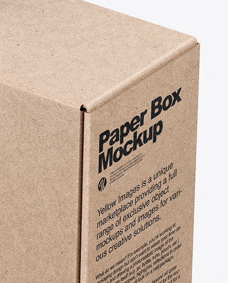 Kraft Box Mockup Kraft Box Mockup