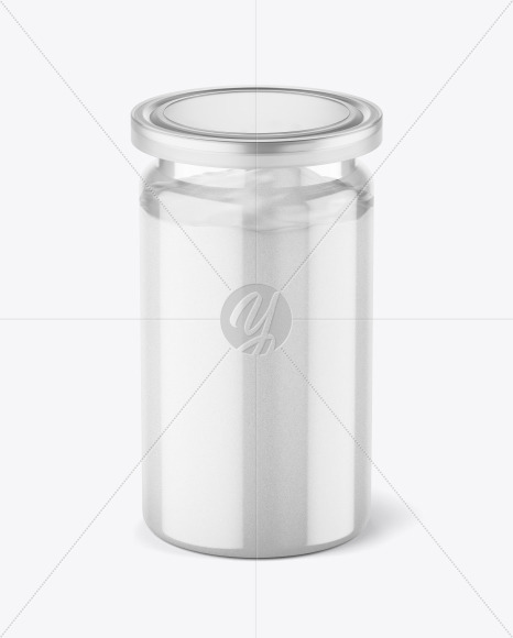 Jar with Cocoa Powder Mockup