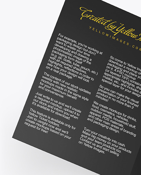 A5 Brochure Mockup