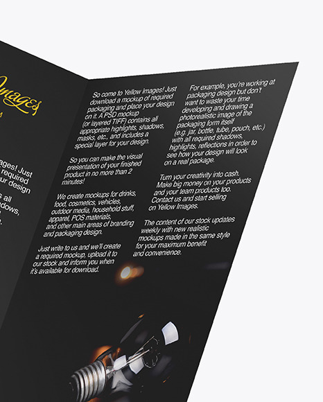 A5 Brochure Mockup