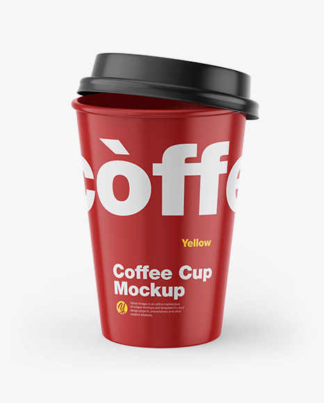 Glossy Coffee Cup Mockup