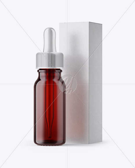 15ml Frosted Dark Amber Glass Dropper Bottle