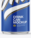 Glossy Aluminum Drink Can Mockup