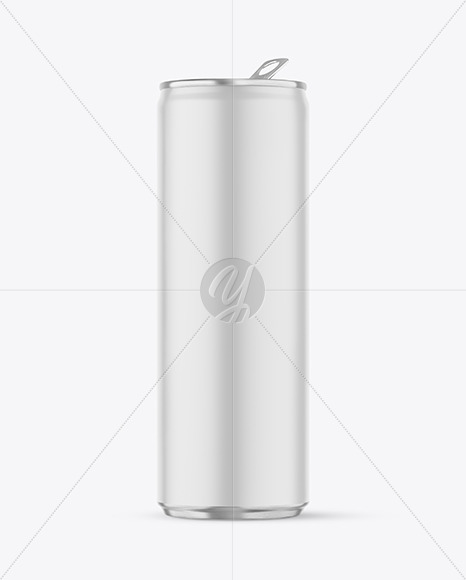 Matte Aluminum Drink Can Mockup