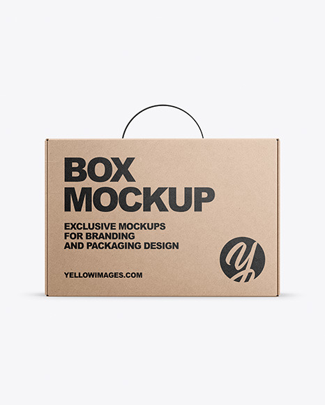 Kraft Box Mockup - Carton box