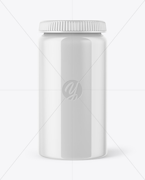 Glossy Plastic Bottle Mockup