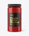 Glossy Plastic Bottle Mockup