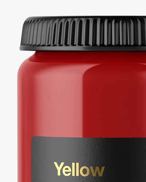 Glossy Plastic Bottle Mockup