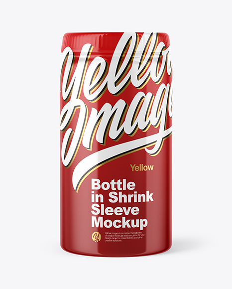 Glossy Plastic Bottle Mockup