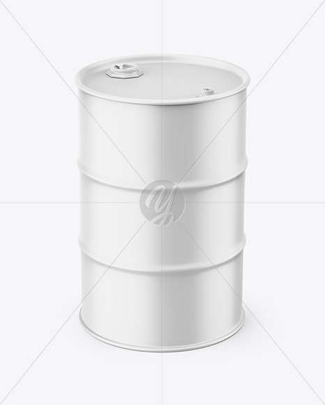 Matte Metal Barrel Mockup