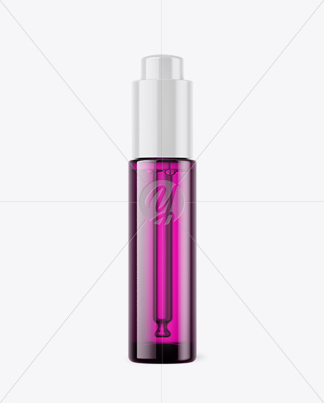 Purple Dropper Bottle Mockup