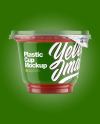 Plastic Cup w/ Sauce Mockup