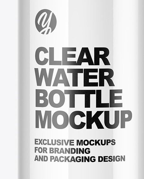 Clear Water Bottle Mockup