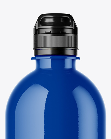 Glossy Water Bottle Mockup