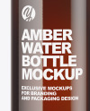 Amber Water Bottle Mockup