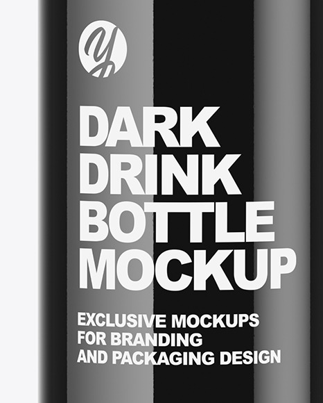 Dark Drink Bottle Mockup