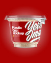 Plastic Cup w/ Sauce Mockup