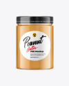 Jar with Peanut Butter Mockup