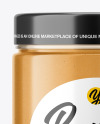 Jar with Peanut Butter Mockup