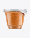 Plastic Cup w/ Sauce Mockup