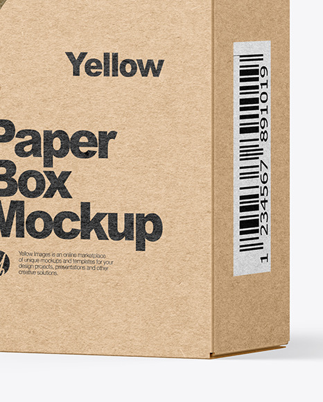 Kraft Paper Box Mockup