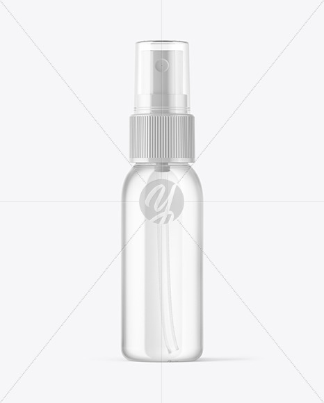 Clear Spray Bottle Mockup