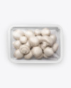 Plastic Tray With Champignon Mockup